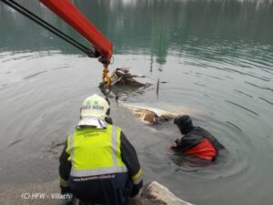 Taucher stießen auf Fahrzeugwrack